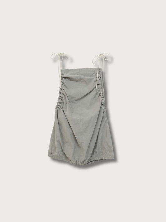 string shoulder wrinkle tops
