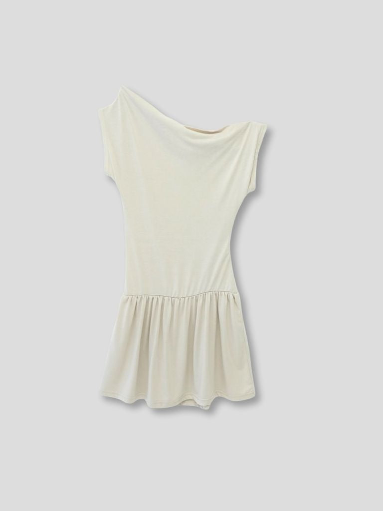 half shoulder gather tops