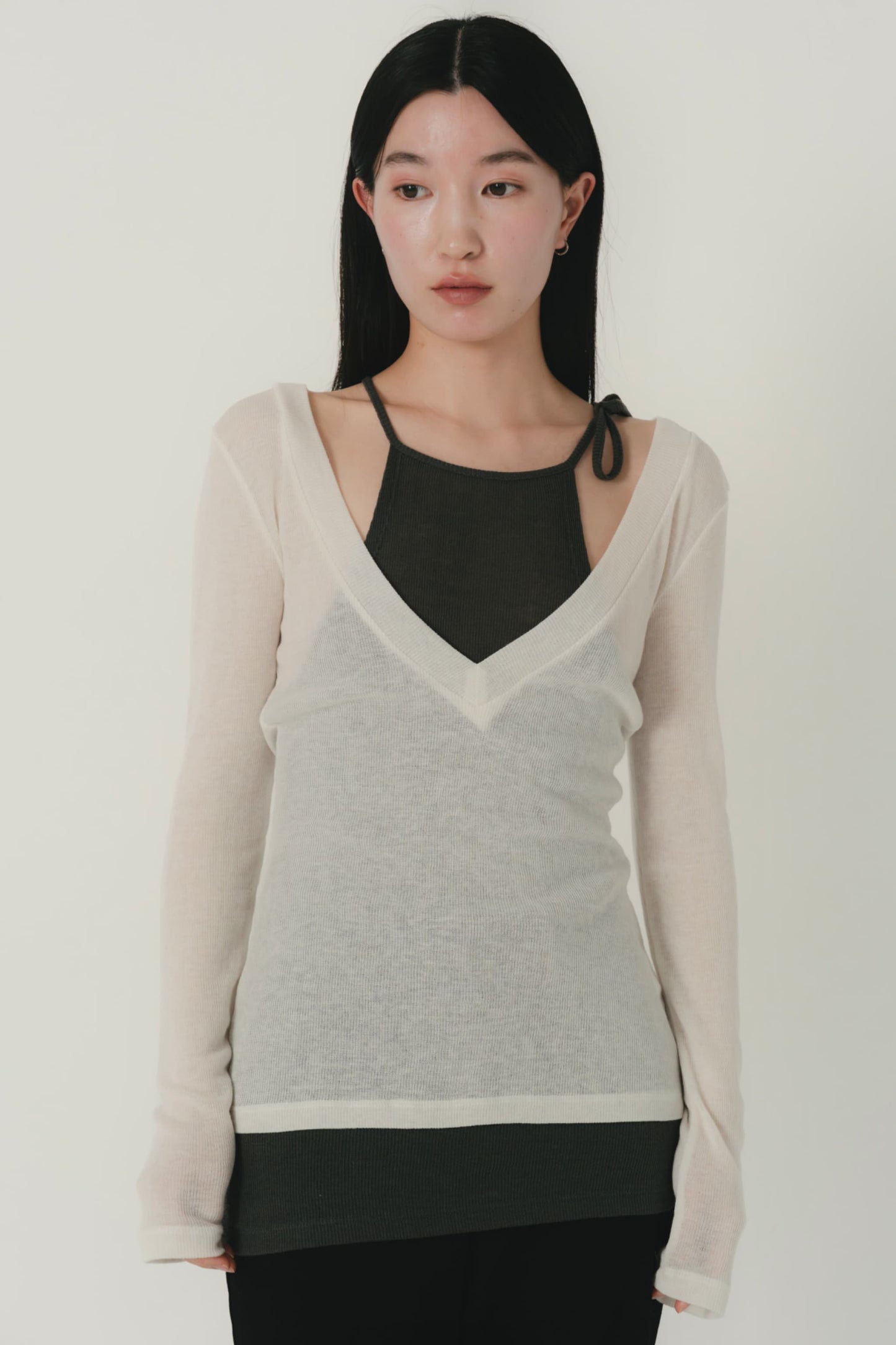 cami layered sheer top
