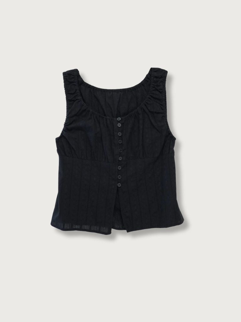 shirring summer blouse