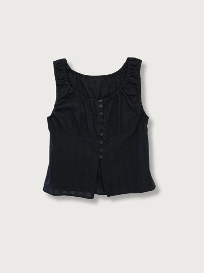 shirring summer blouse