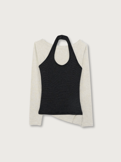 border halter neck top