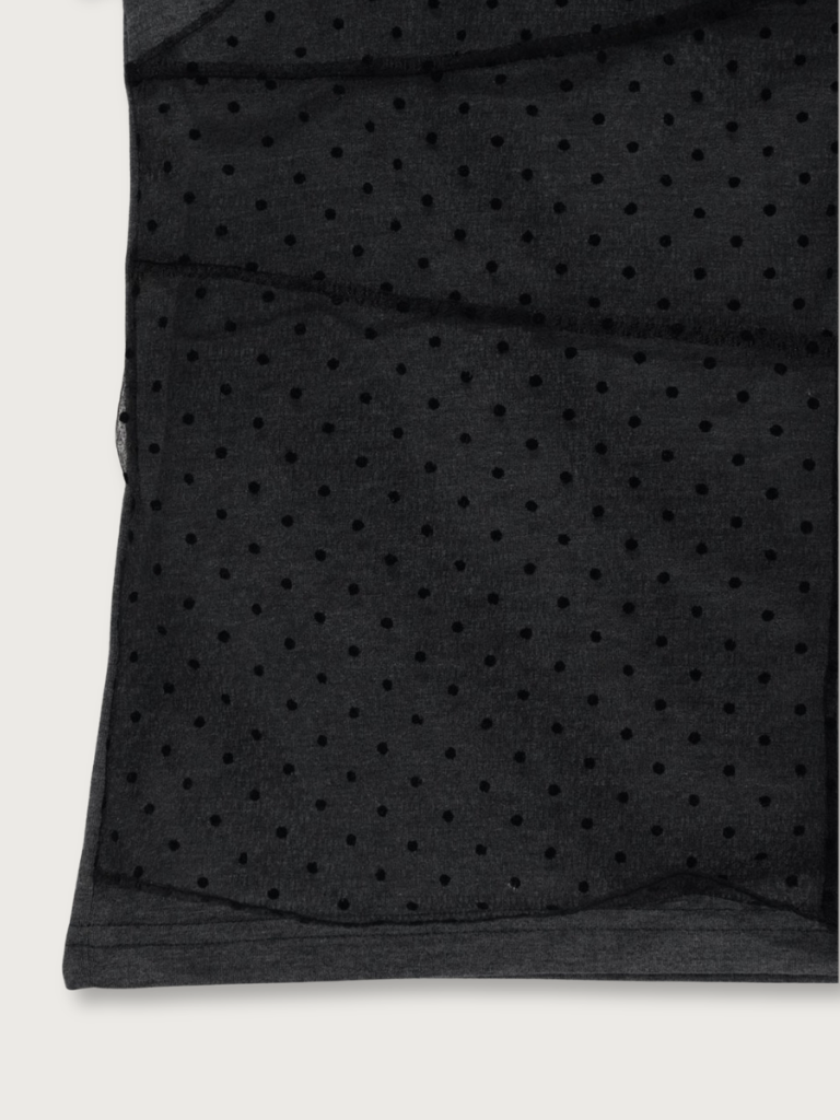 sheer dot layered tee