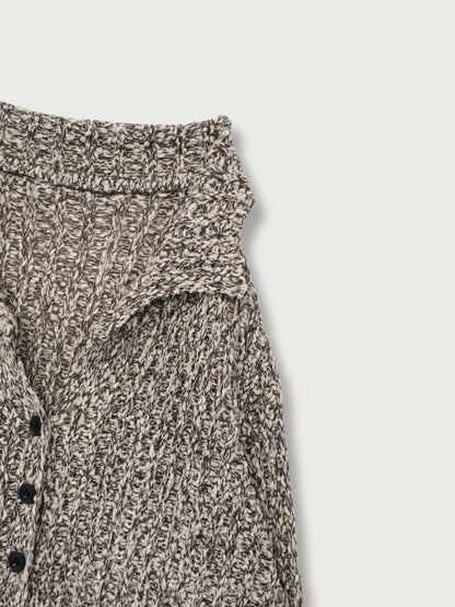 chunky knit cardigan