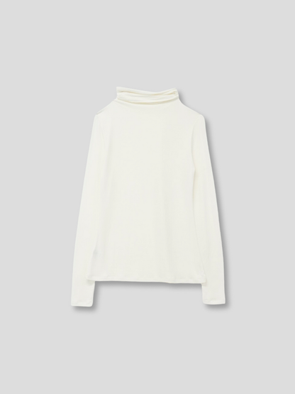 scarf turtleneck top