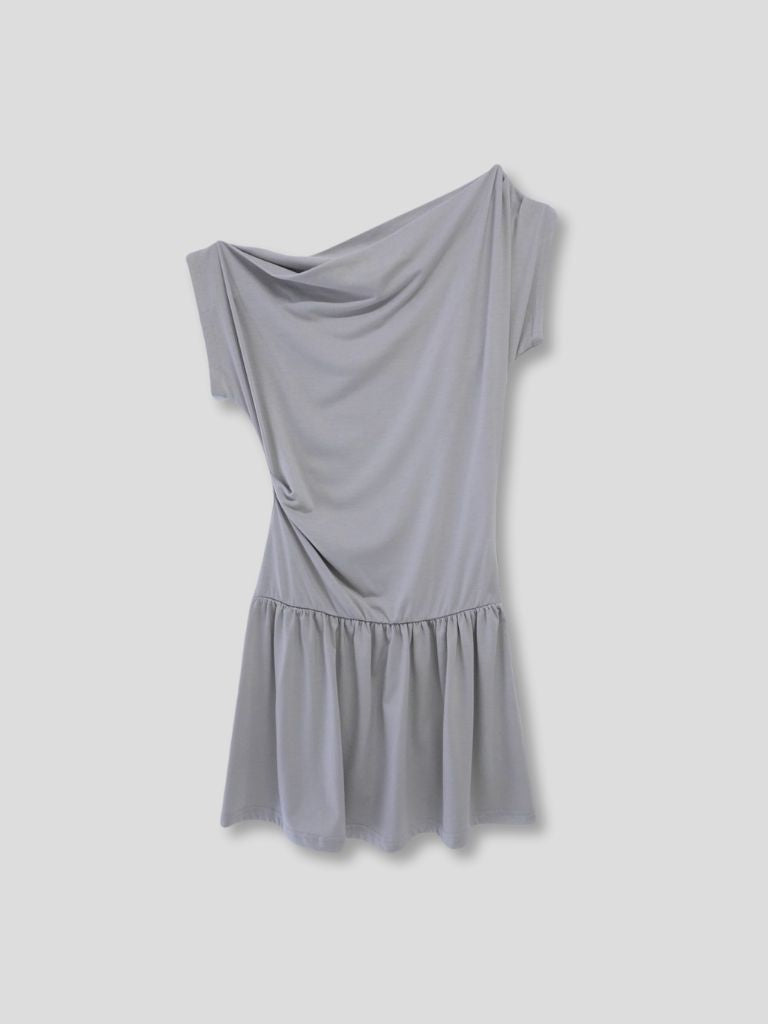 half shoulder gather tops