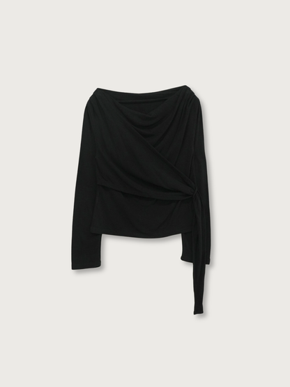 wrap knit tops