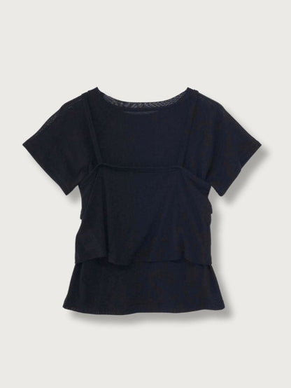 mesh camisole tee