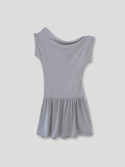 half shoulder gather tops