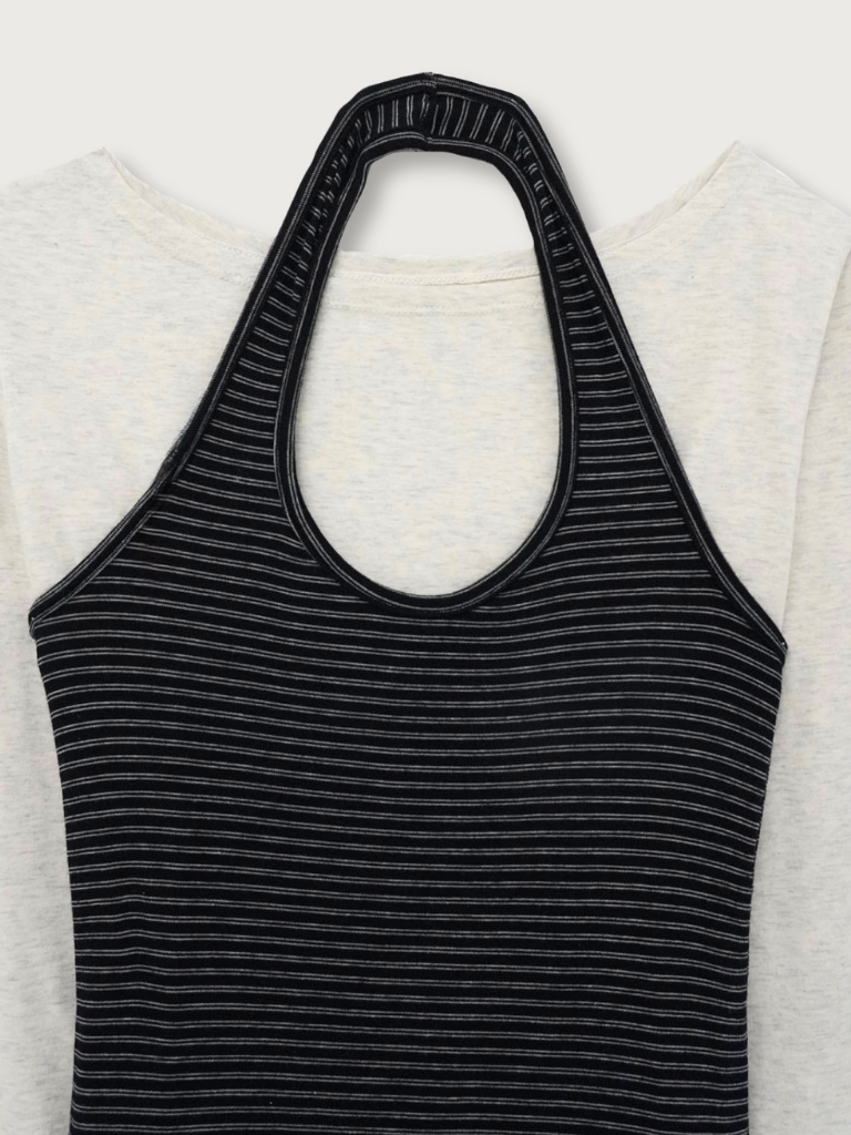 border halter neck top