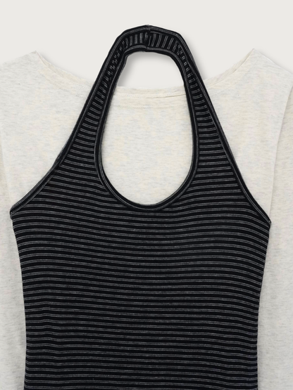 border halter neck top