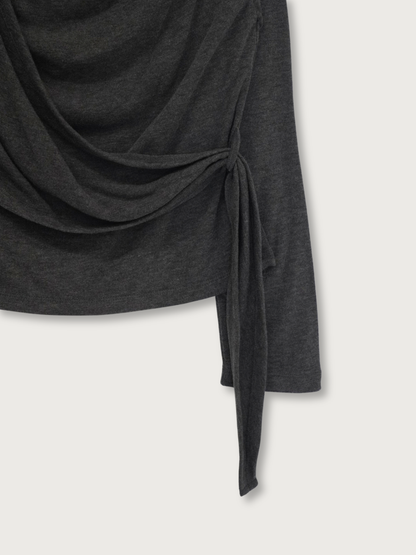 wrap knit tops