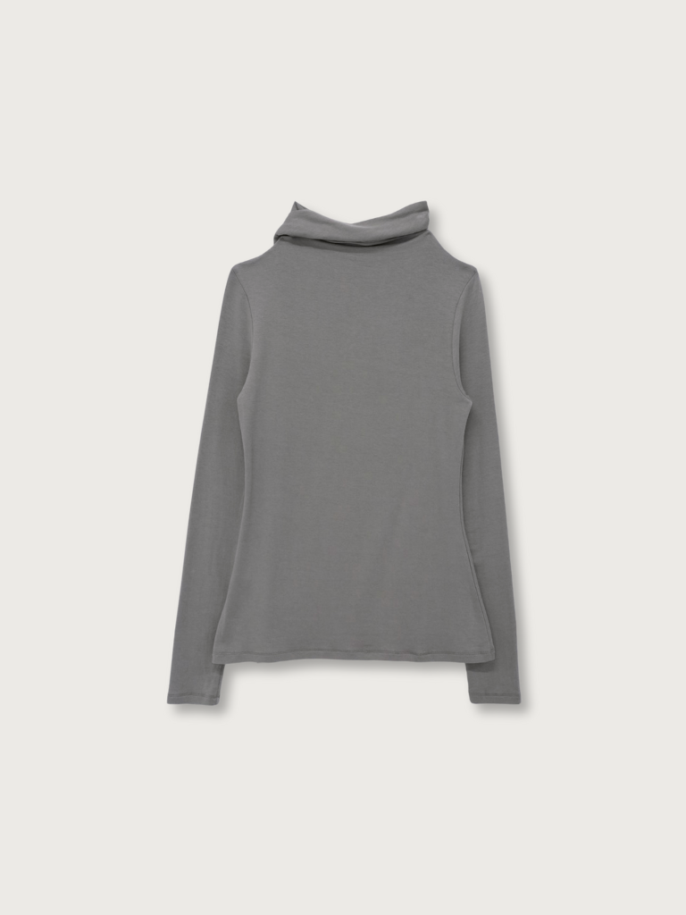 scarf turtleneck top