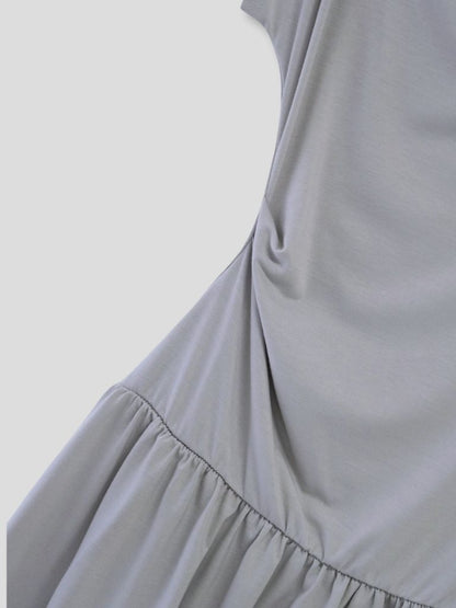 half shoulder gather tops