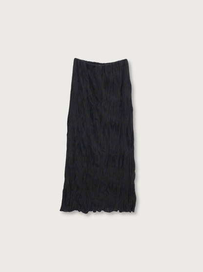 crinkle long skirt