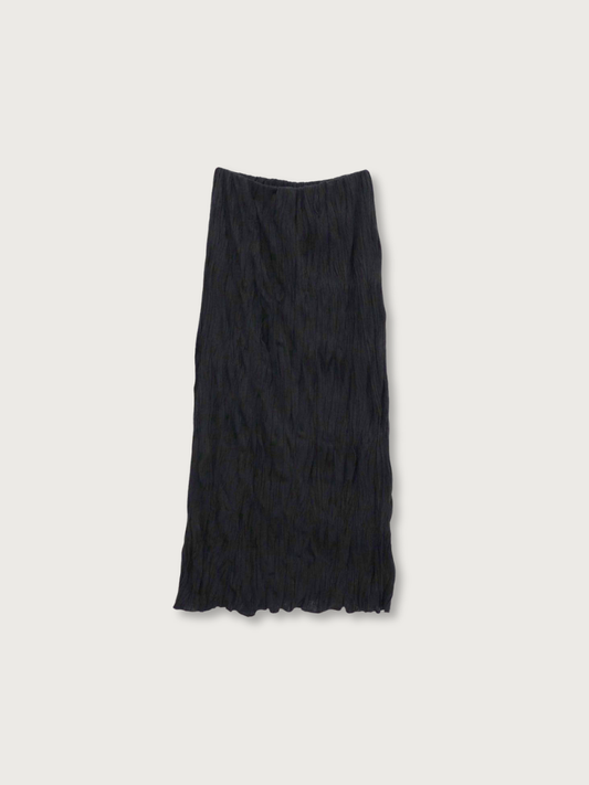 crinkle long skirt