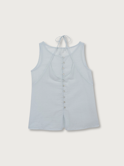 sleeveless halter blouse