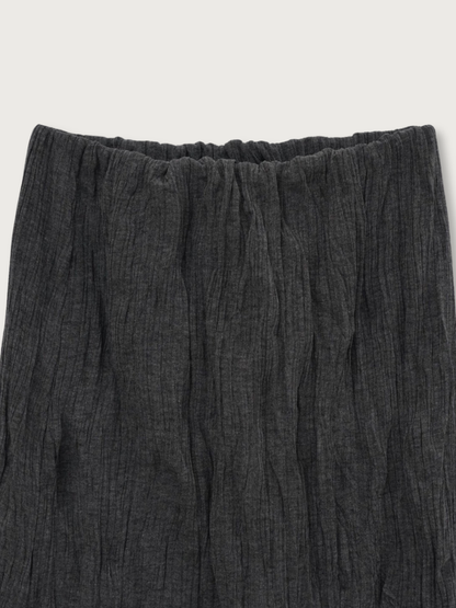 crinkle long skirt