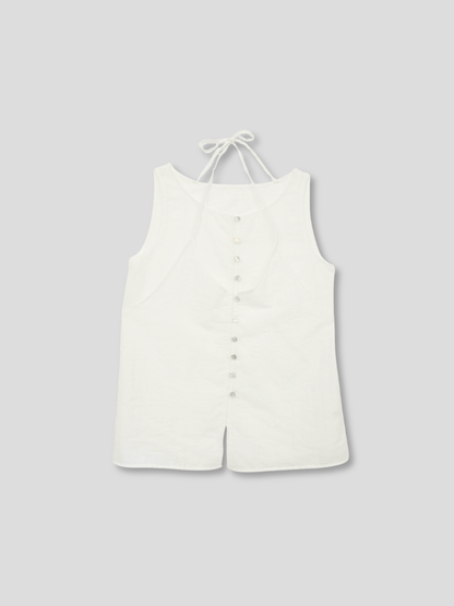 sleeveless halter blouse