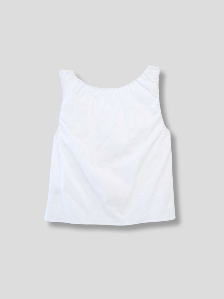 shirring summer blouse