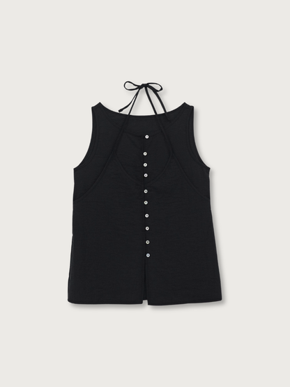 sleeveless halter blouse