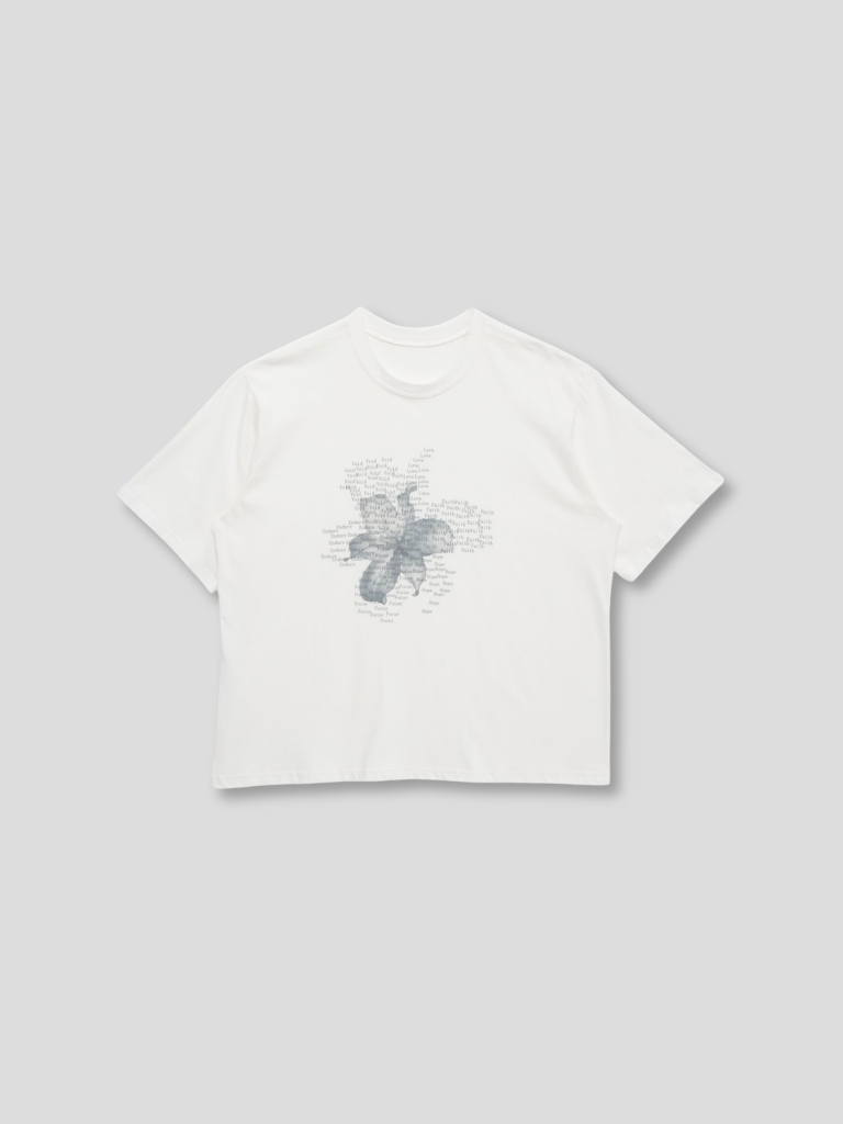 flower over tee