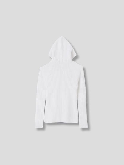 hooded cardigan