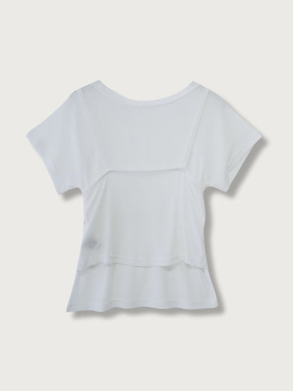 mesh camisole tee
