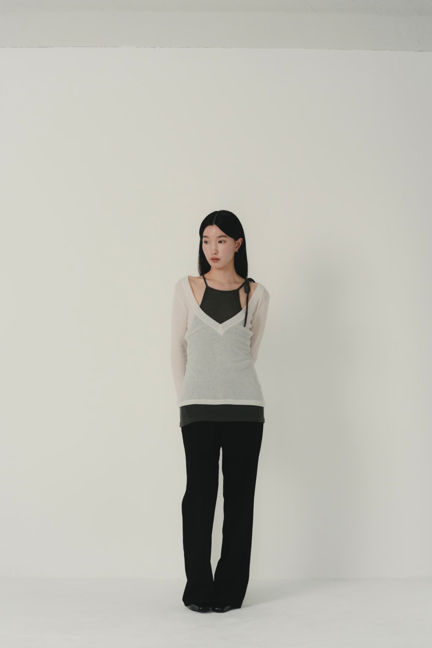 cami layered sheer top