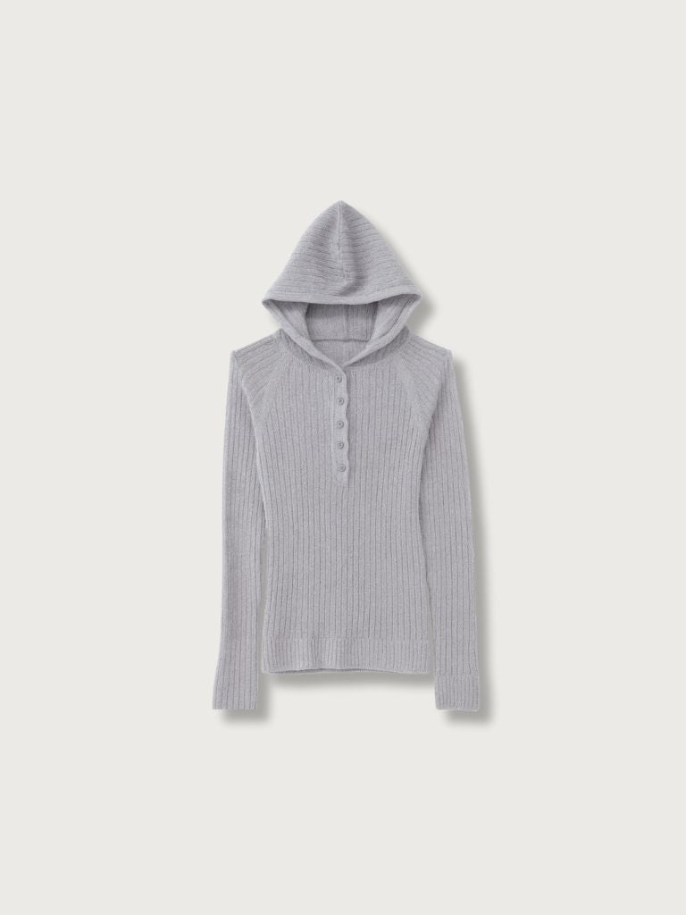 hooded cardigan