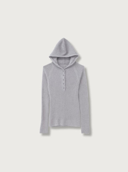 hooded cardigan