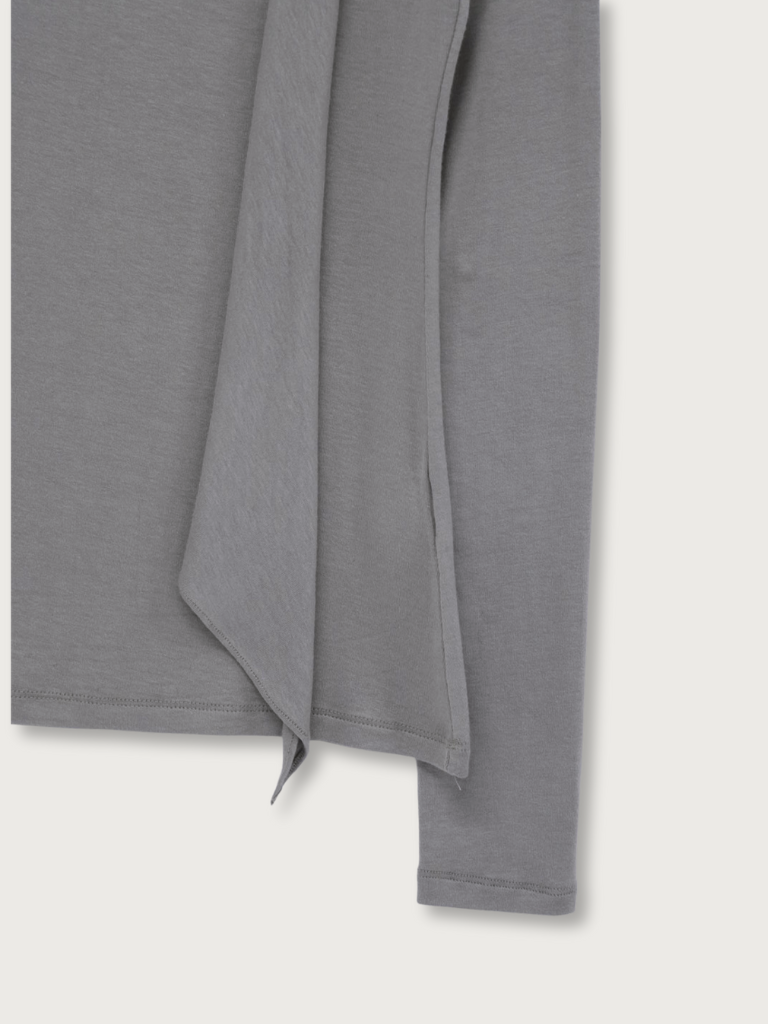 scarf turtleneck top