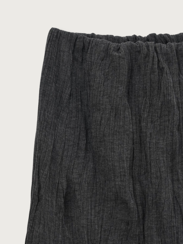 crinkle long skirt