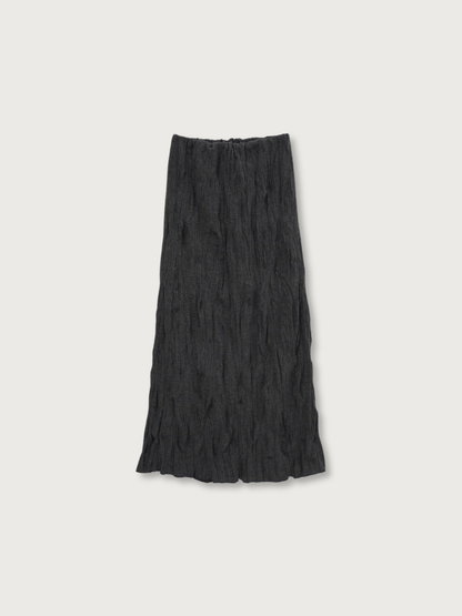 crinkle long skirt