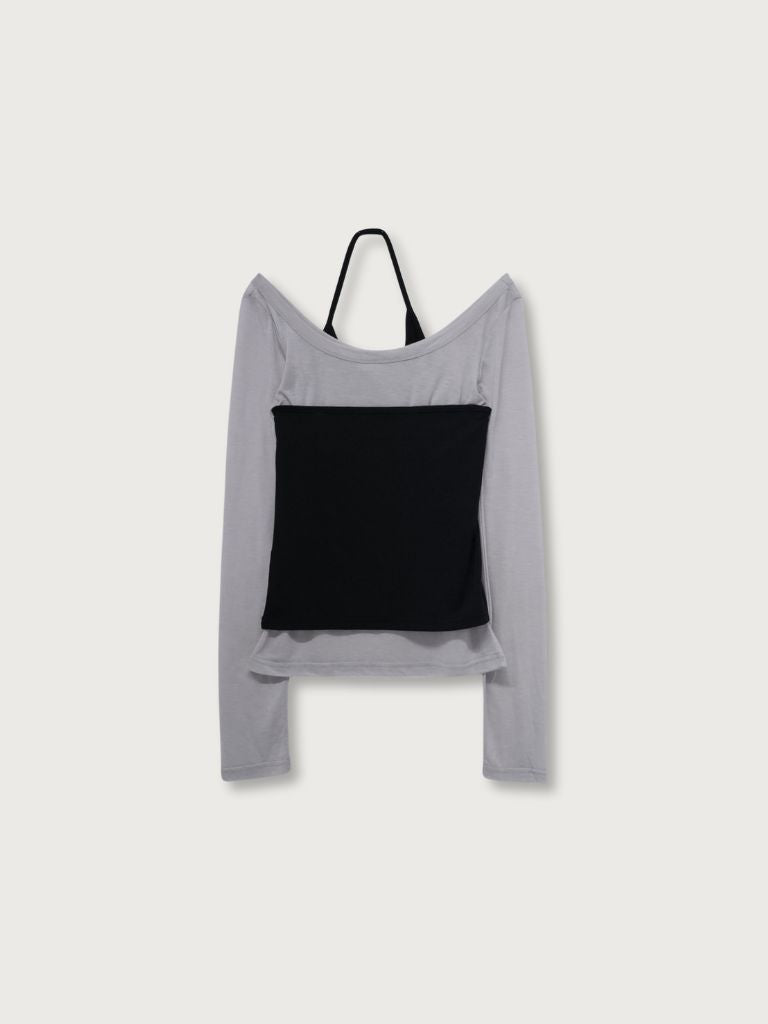 halter layered set tops