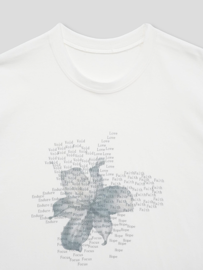 flower over tee