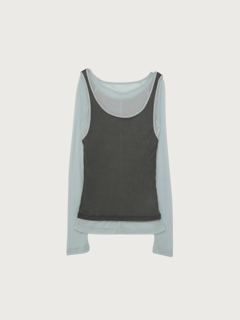 sheer layered t