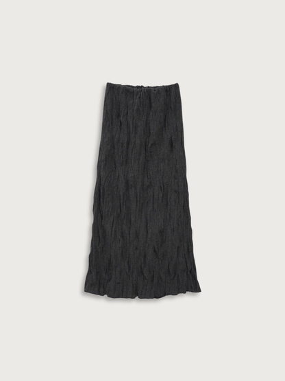 crinkle long skirt