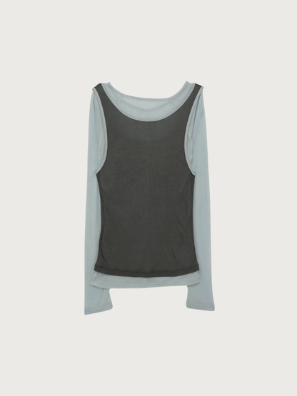 sheer layered t