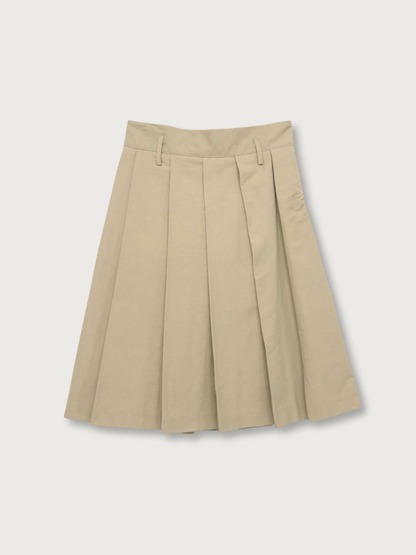 pleats midi skirt