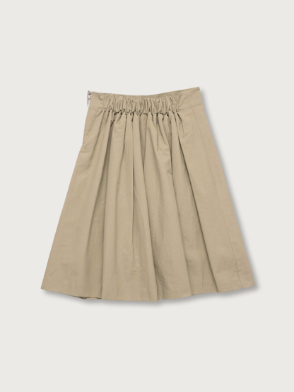 pleats midi skirt