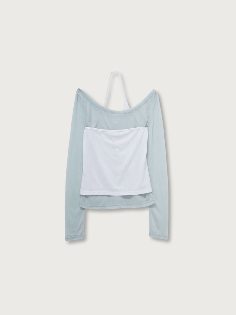 halter layered set tops