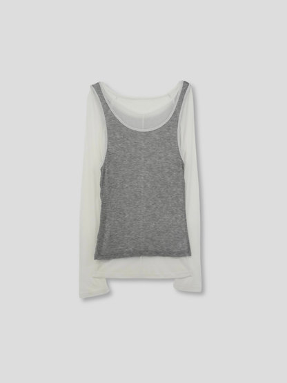 sheer layered t