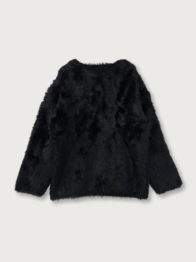 feather knit pullover