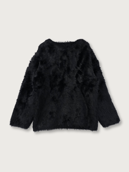 feather knit pullover