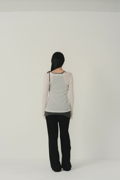 cami layered sheer top