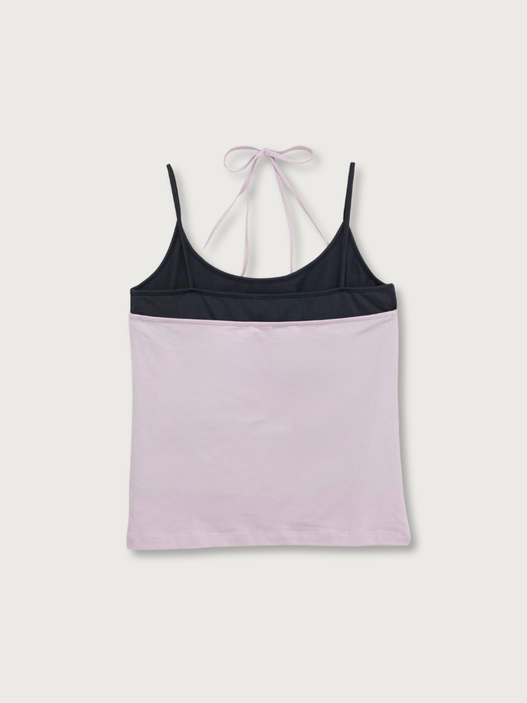two tone halter cami