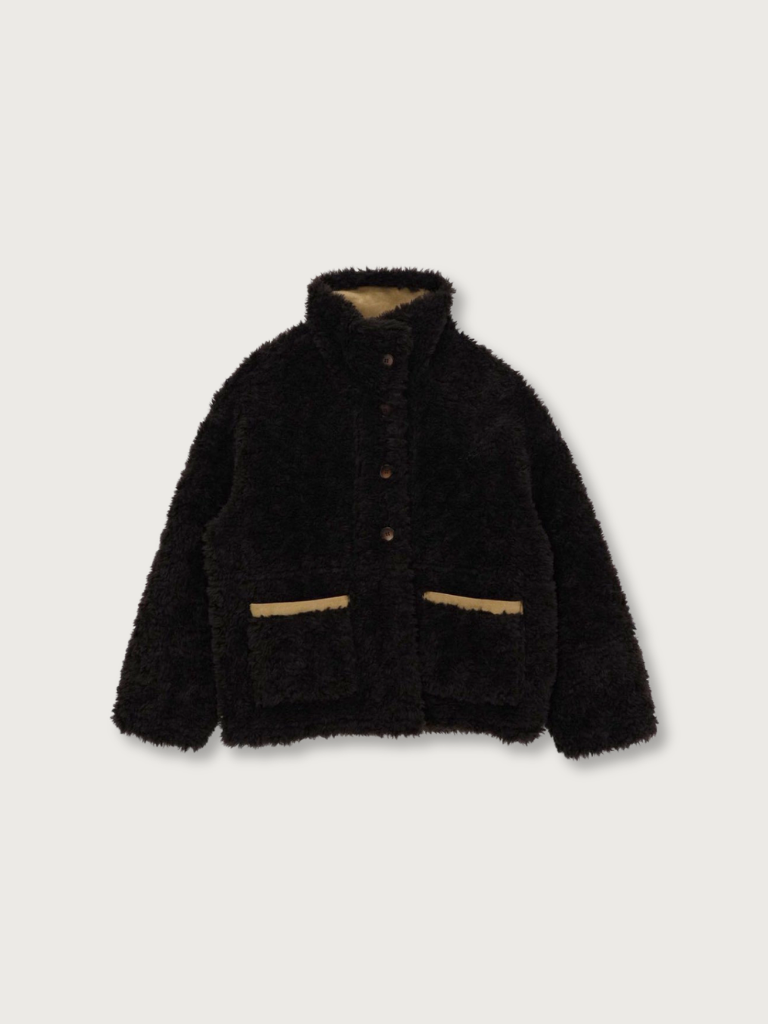 reversible mouton jacket