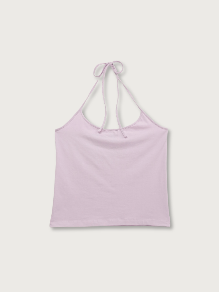 two tone halter cami