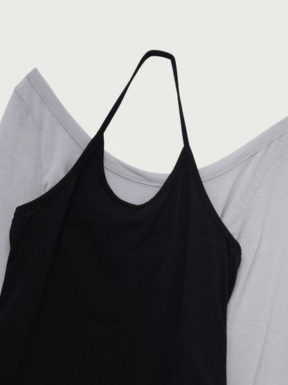 halter layered set tops